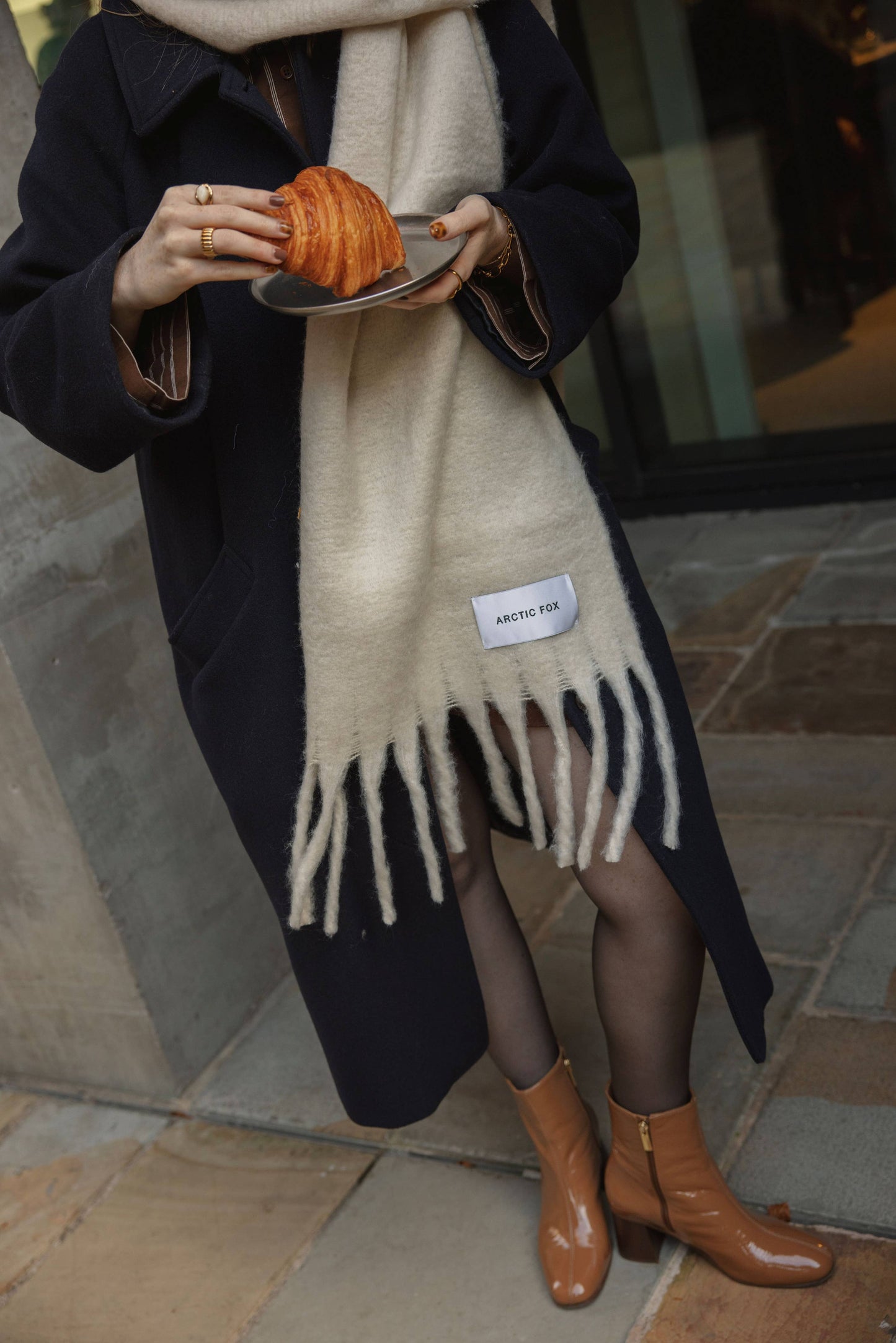 ARCTIC FOX The Reykjavik Scarf - 100% Recycled - Pebble Beige - FW25