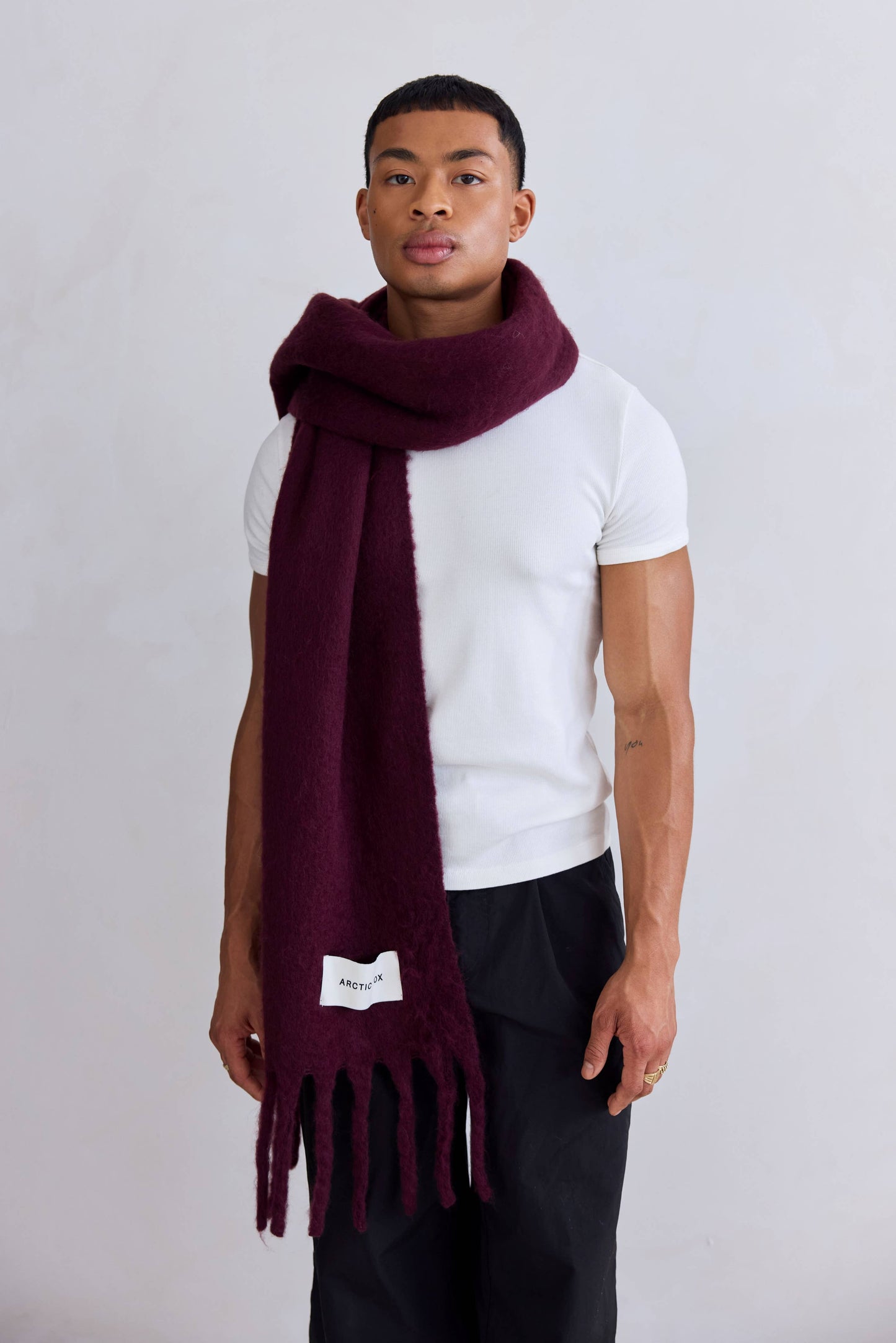 ARCTIC FOX The Stockholm Scarf - 100% Recycled - Cherry Lacquer - FW25