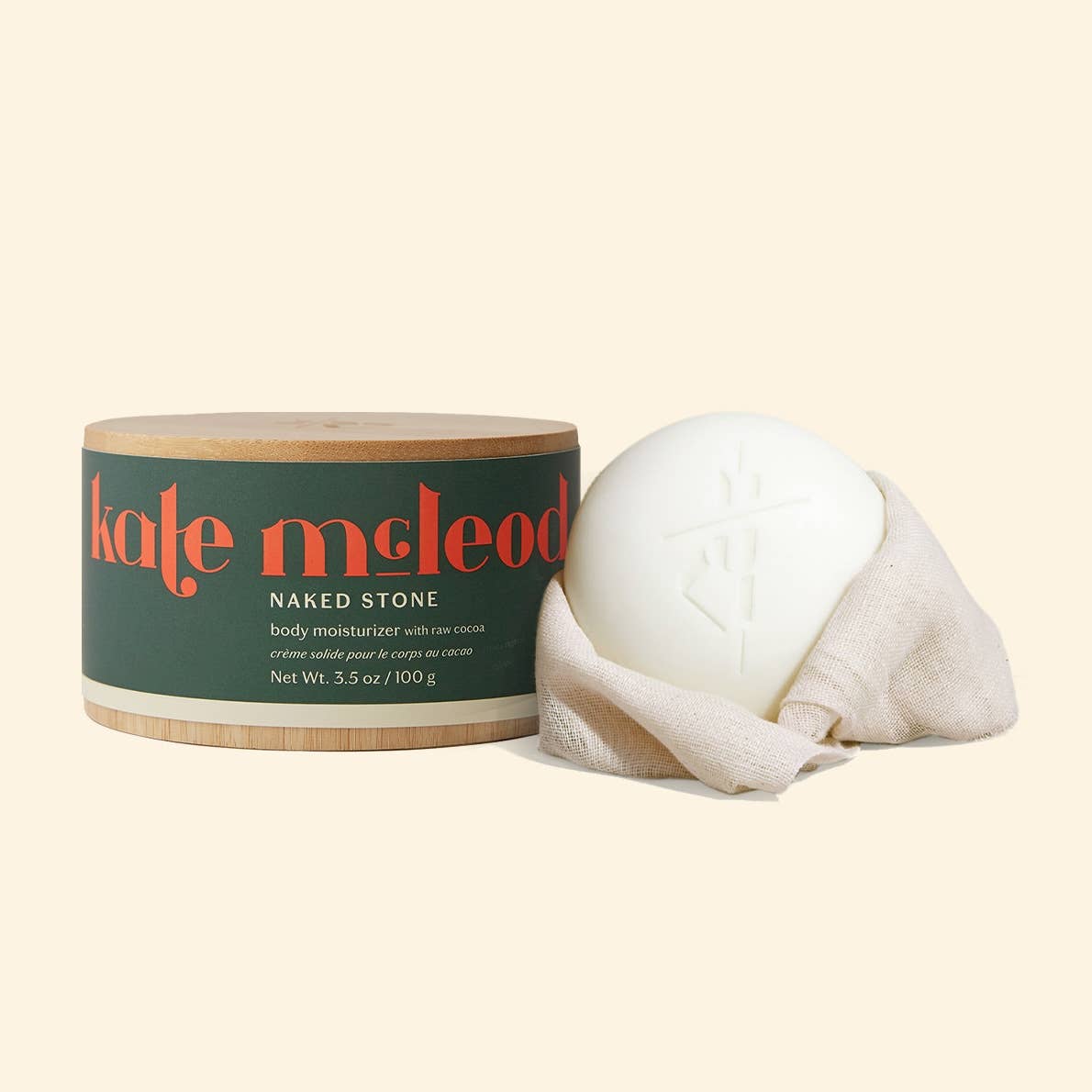 KATE McCLEOD Naked Stone | Deep Moisturizing Lotion Bar: Starter Kit (3.5 oz)