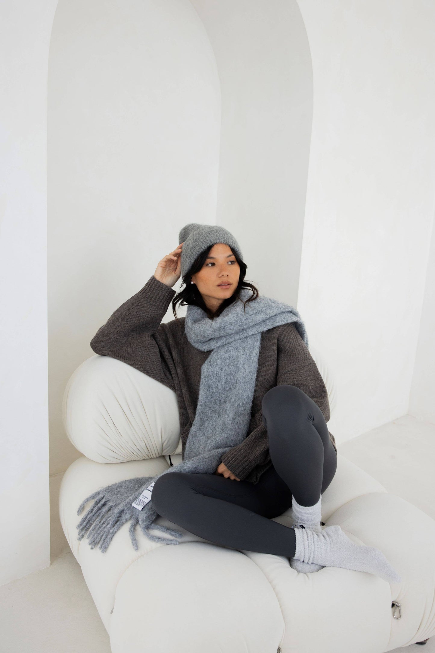 ARCTIC FOX The Alpaca Beanie - Blizzard Grey - FW25