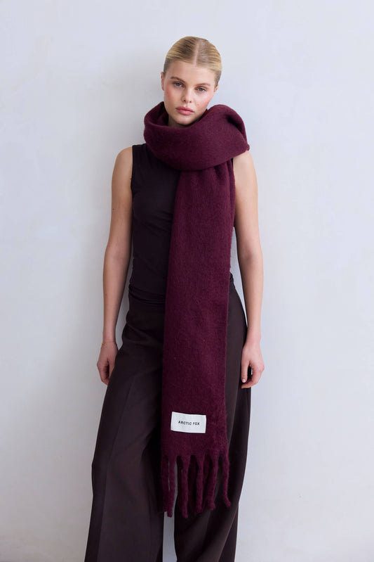 ARCTIC FOX The Stockholm Scarf - 100% Recycled - Cherry Lacquer - FW25