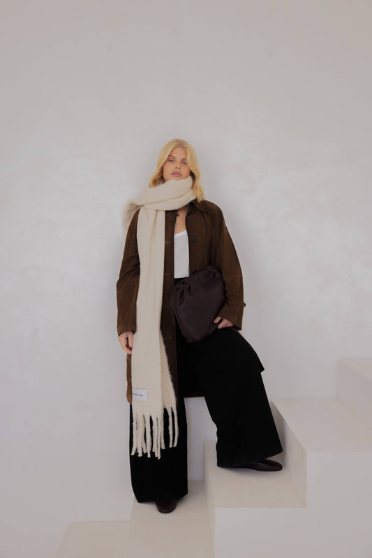 ARCTIC FOX The Reykjavik Scarf - 100% Recycled - Pebble Beige - FW25
