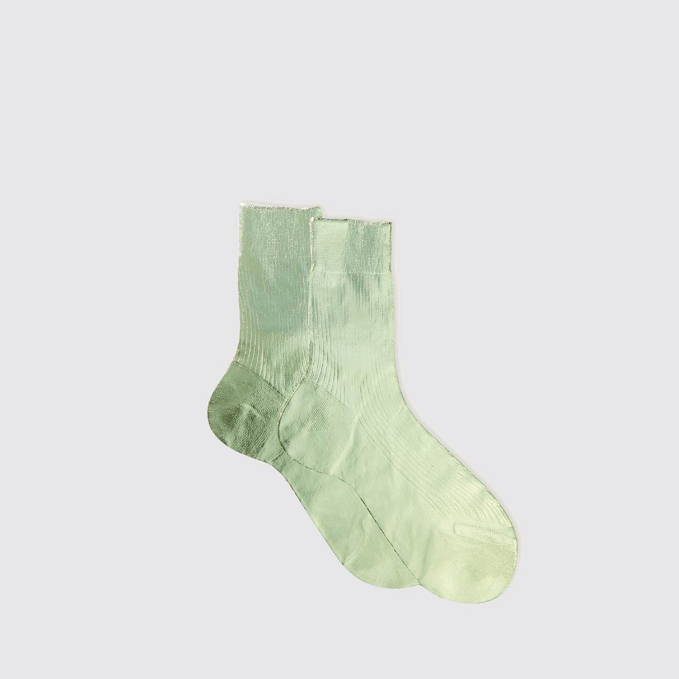 Maria La Rosa One Ribbed Laminated Socks