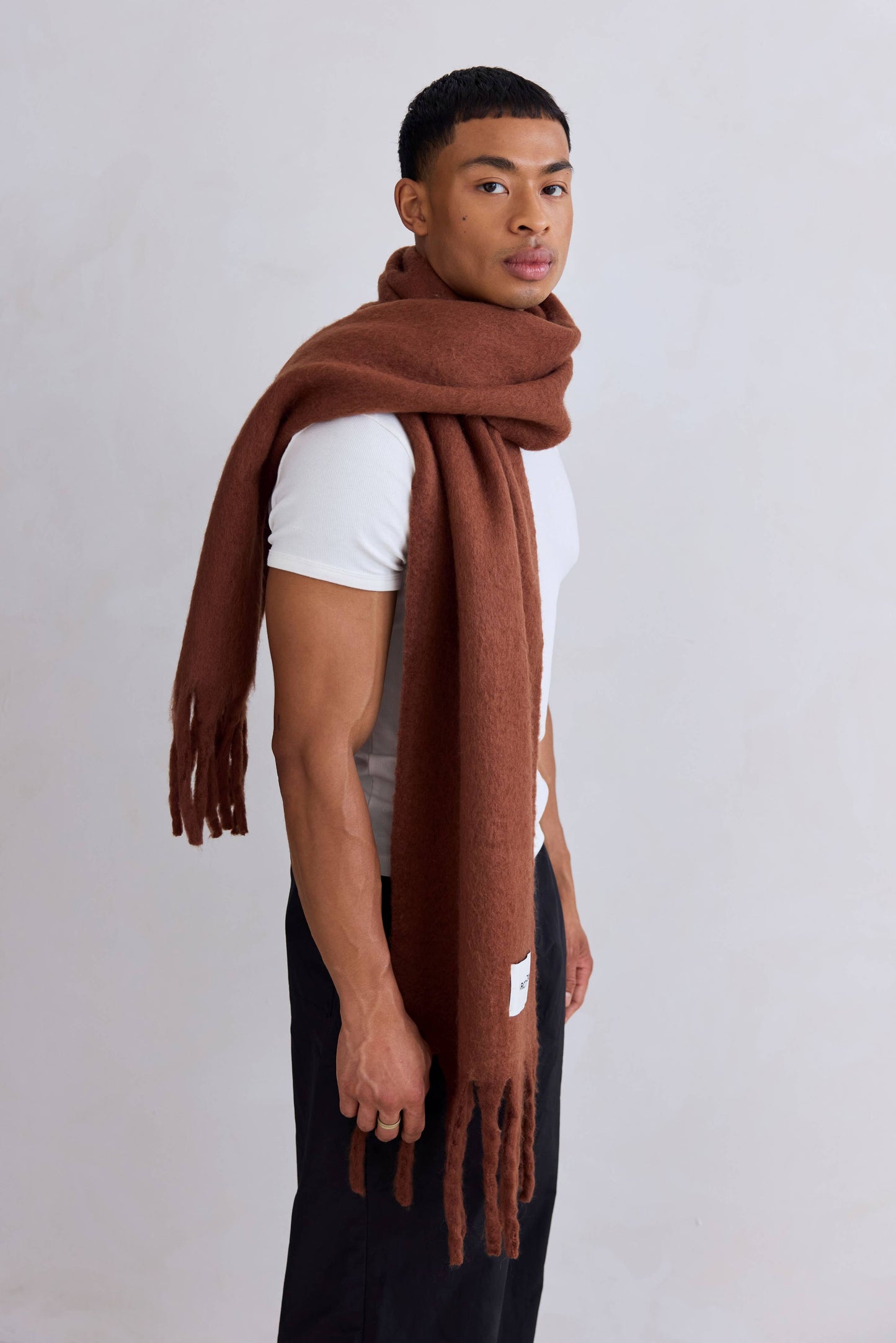ARCTIC FOX The Stockholm Scarf - 100% Recycled - Sepia - FW25
