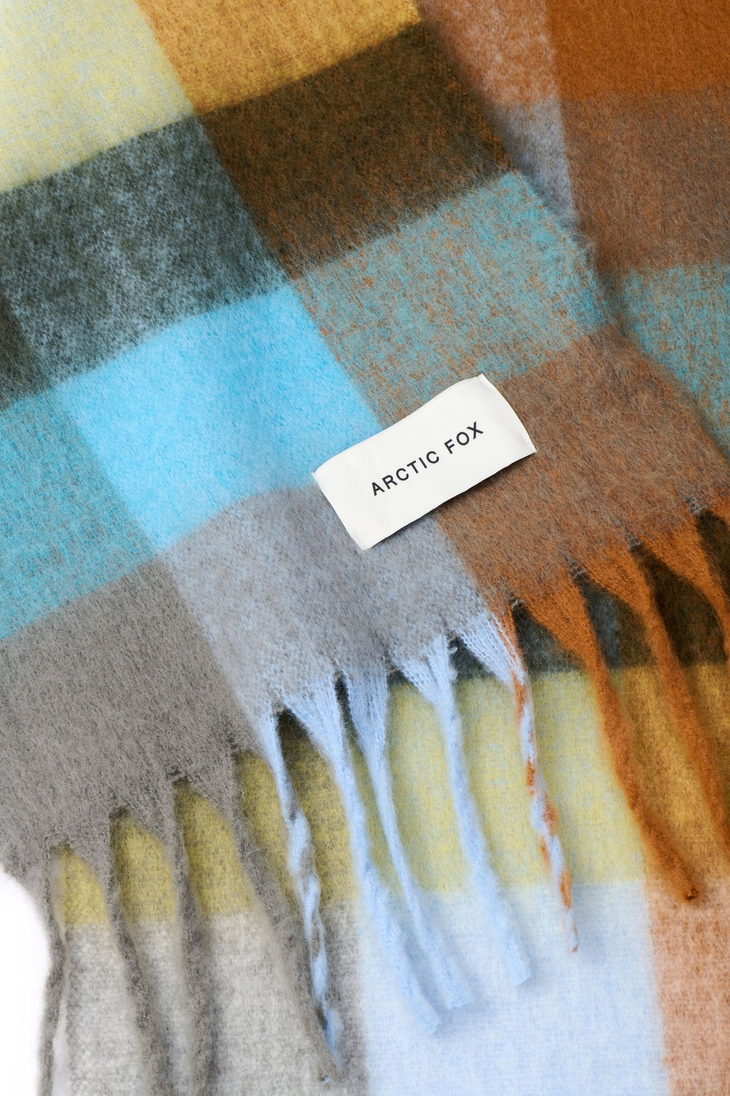 ARCTIC FOX The Reykjavik Scarf - 100% Recycled - Blue/Orange - FW25