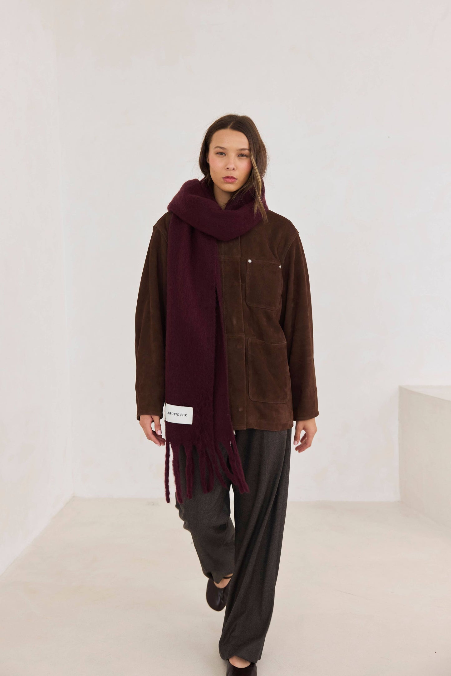 ARCTIC FOX The Stockholm Scarf - 100% Recycled - Cherry Lacquer - FW25