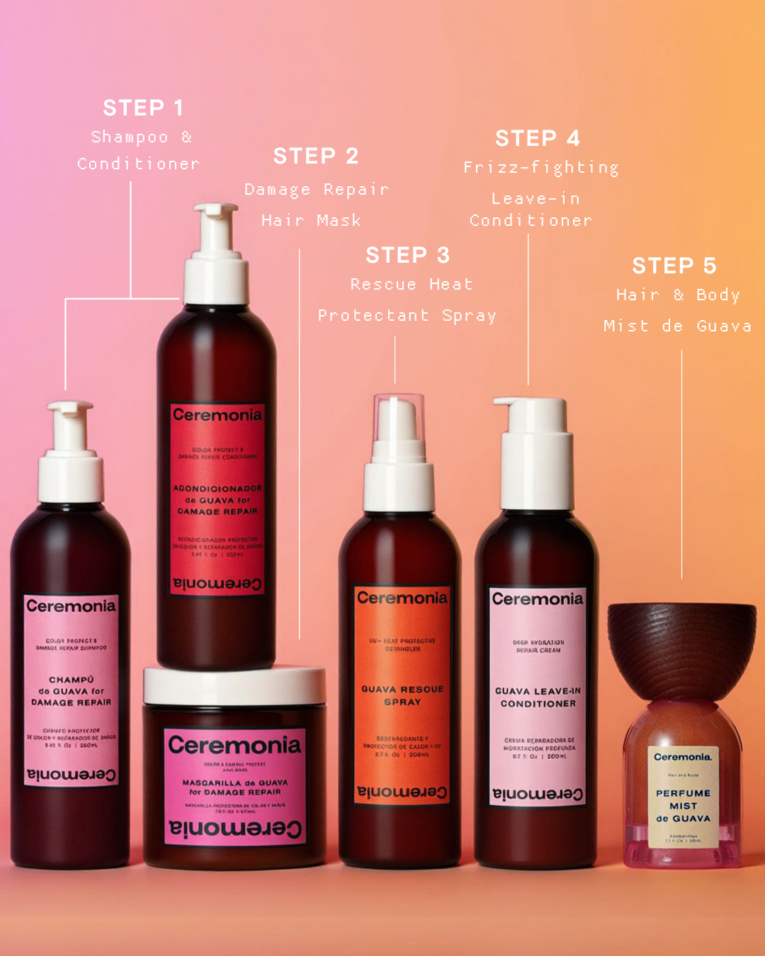 CEREMONIA Guava Protect & Repair Conditioner: 8.45 Fl. Oz. | 250 Ml.