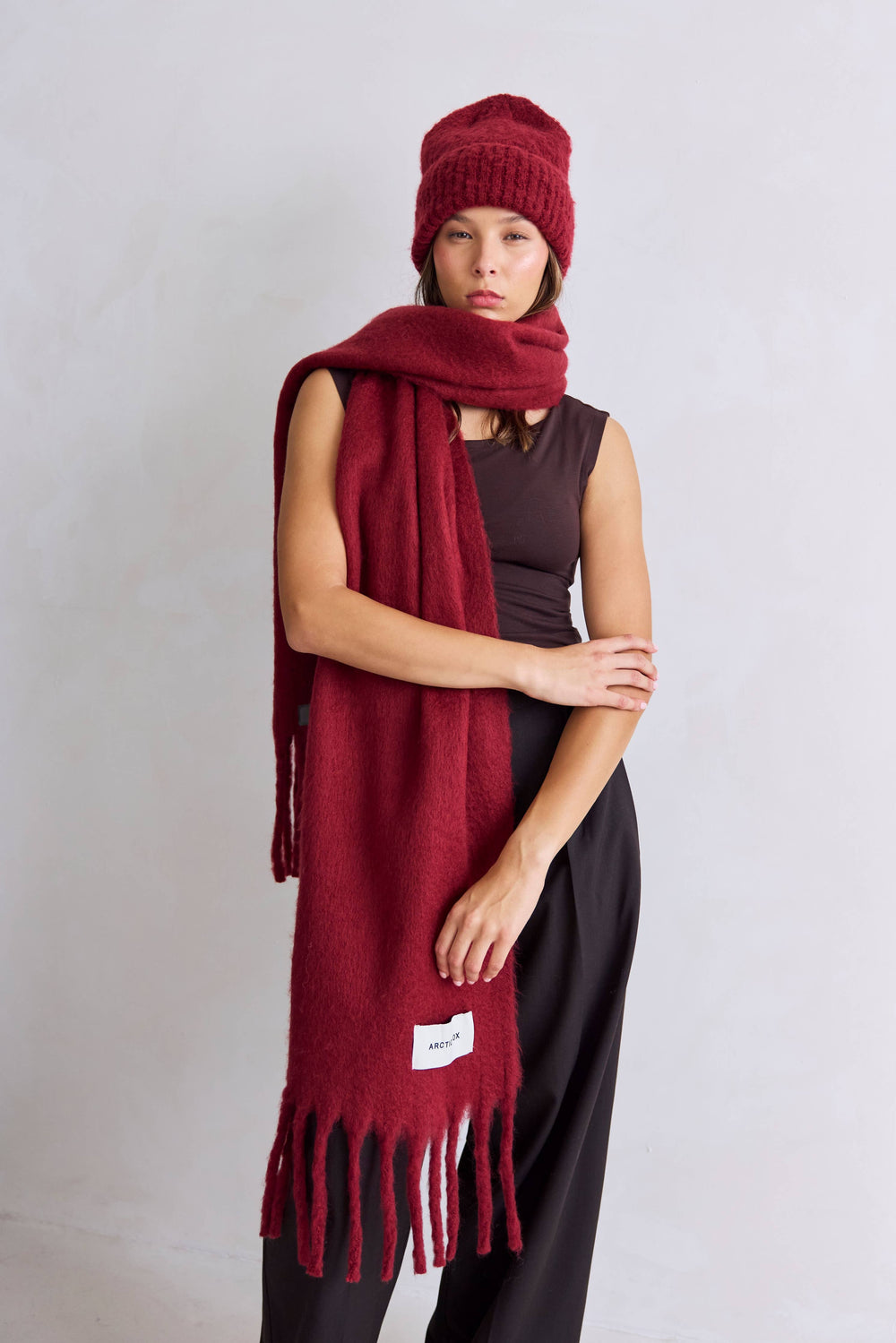 ARCTIC FOX The Reykjavik Beanie Hat - Burgundy - FW25