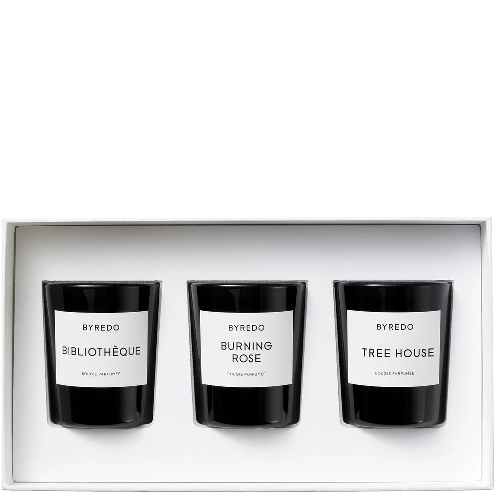 BYREDO La Mini Candle Selection Bois, 3 x 70g
