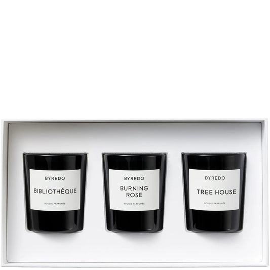 BYREDO La Mini Candle Selection Bois, 3 x 70g