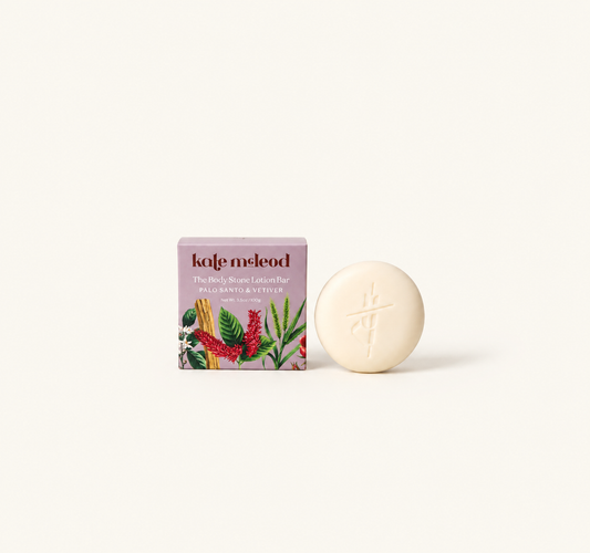 KATE MCLEOD Palo Santo & Vetiver  | Deep Moisturizing Lotion Bar