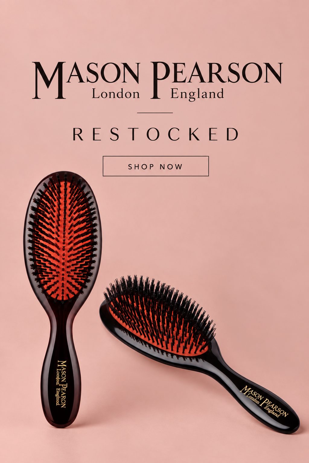 Mason Pearson hairbrushes restocked - shop now