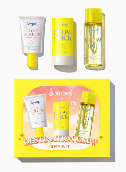 Supergoop Destination Glow SPF Kit