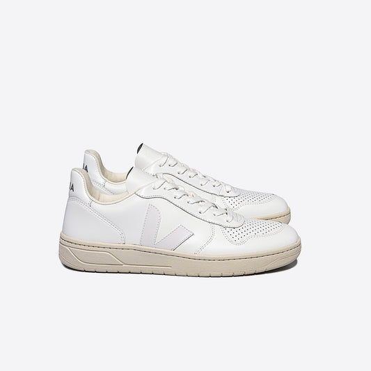 VEJA V-10 Extra White Leather