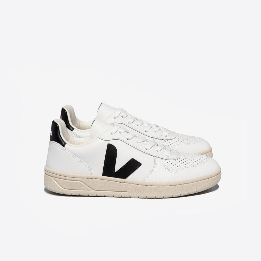 VEJA V-10 Leather | Extra White Black