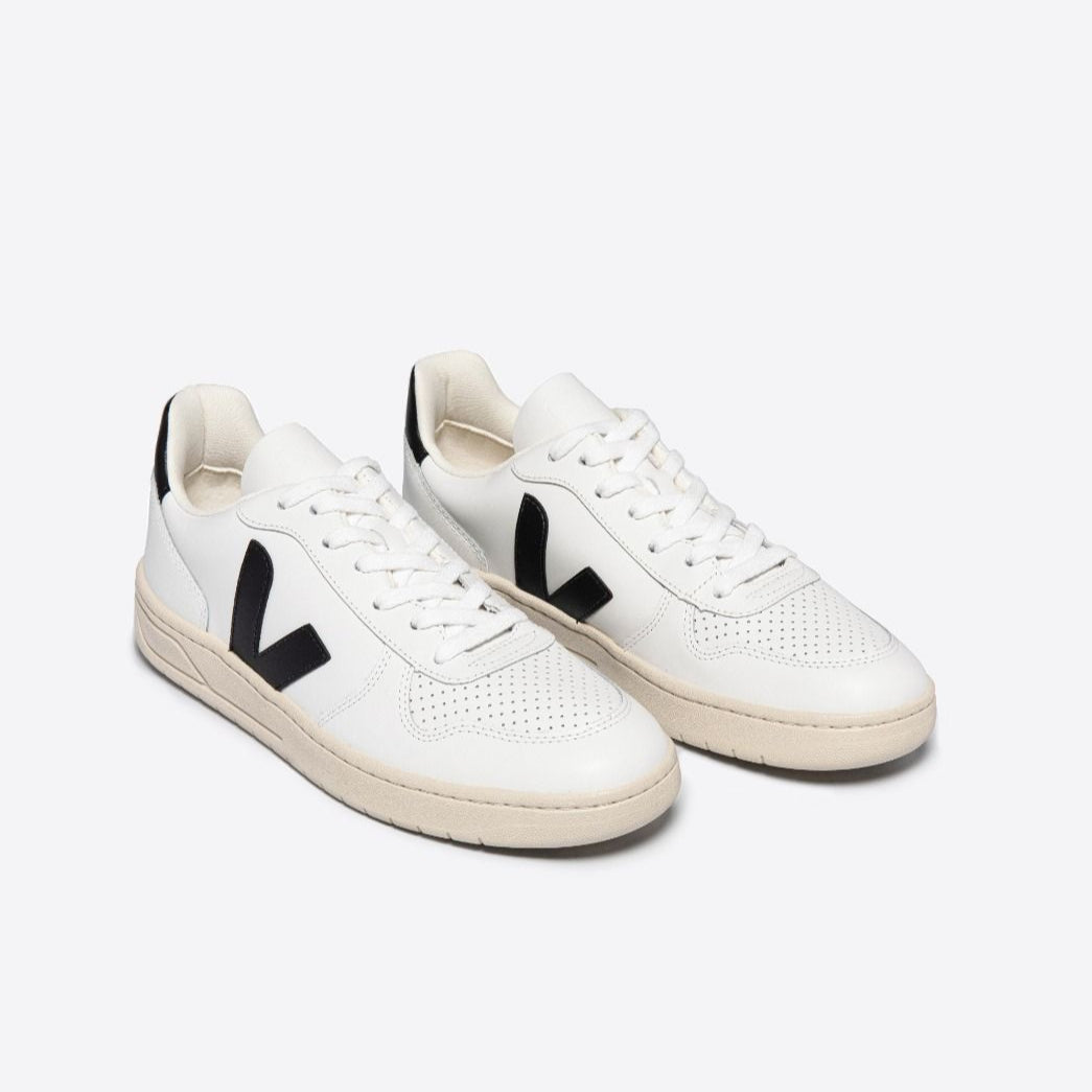 VEJA V-10 Leather | Extra White Black