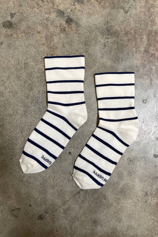 LE BON SHOPPE  Wally Socks | Breton Stripe